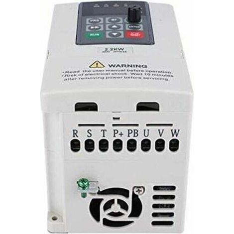 Inverter di frequenza, 380 V 2,2 kW VFD Azionamento a frequenza variabile per il controllo della velocità del motore Uscita trifase, convertitore di frequenza digitale per computer (1/3)