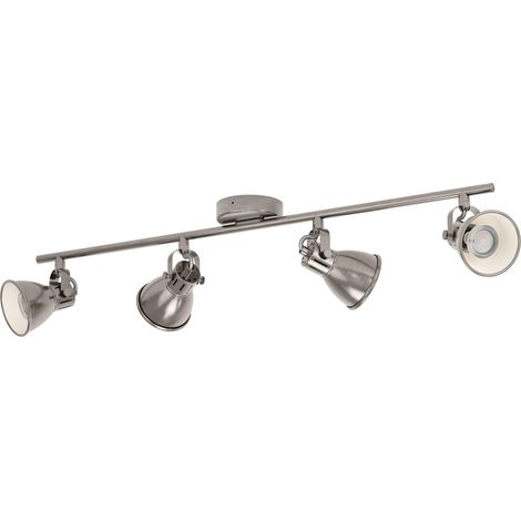 LED plafonnier, lampe de plafond 4 flammes style industriel (1/5)