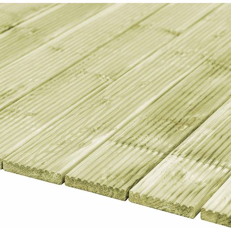 vidaXL Tablón de Decking 8 uds. Verde Impregnado 1,16 m² (1/2)