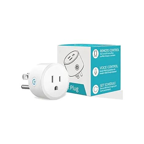 Prise connectée WiFi 16 A avec compteur d’énergie, type E, prise intelligente avec contrôle à distance et suivi de consommation, programmation pour appareils électriques (1/3)