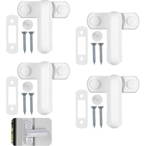 Premium - Juego de cerraduras para ventanas con protección antirrobo, para caravanas y ventanas de PVC (1/5)