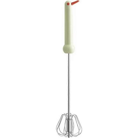 Halbautomatischer Eierquirl aus Edelstahl mit Schneebesen und Sahnerührer, ideal zum Backen, Kochen und für Kuchen. (1/5)