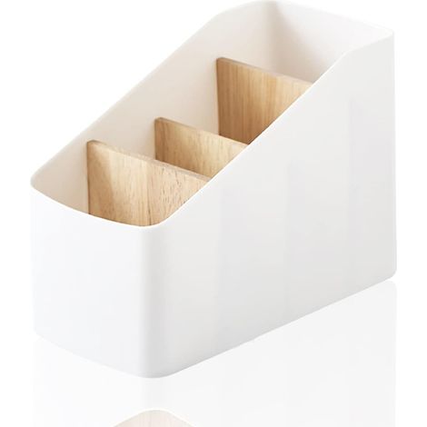 Organisateur Télécommandé à 4 Compartiments, Boîte De Rangement De Bureau Amovible, Support De Télécommande, Convient pour Ranger Les Cosmétiques, La Papeterie, Les Télécommandes, Etc.