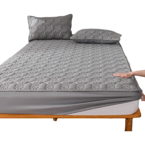 Drap de lit imperméable, respirant, matelassé, housse de lit épaisse, protège-matelas (1/3)