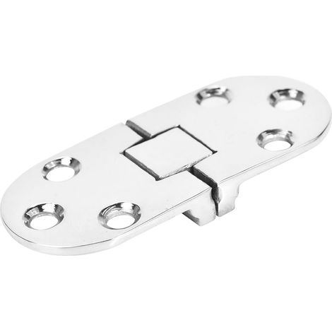 Charnière en acier inoxydable miroir poli 80x30mm outil de montage domestique intégré (1/5)