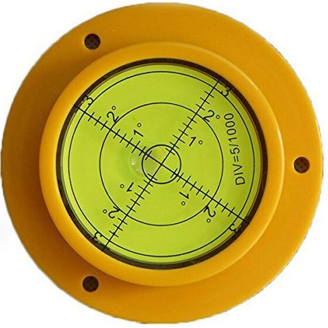 Bullseye 90 mm Präzisions-Rundwasserwaage mit Befestigungslöchern für Wohnmobile