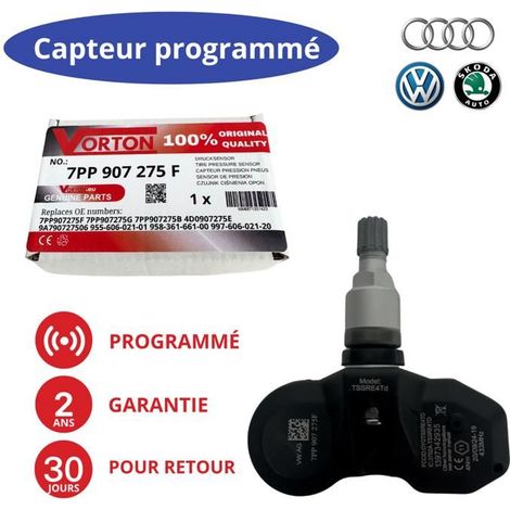 Sensore di pressione pneumatici TPMS programmato Valvola ruota AUDI A4 B6 B7 A6 C6 C7 A7 4G A8 D3 D4 Q7 4L R8 VOLKSWAGEN Touareg Phaeton