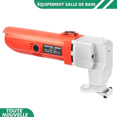 WAOBDLA 500W ciseaux électriques à main 2000rpm ciseaux portables avec 3 brosses de carbone pour couper des plaques minces de métal (1/5)