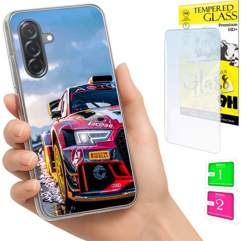 Funda para Samsung Galaxy A36 / A56 con cubierta para foto, tapa trasera y cristal 9H. (1/5)