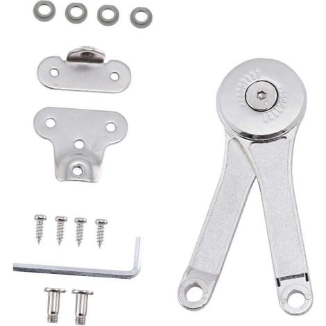 Kit de charnières de support de couvercle pliant réglables pour armoires et penderies (1/5)