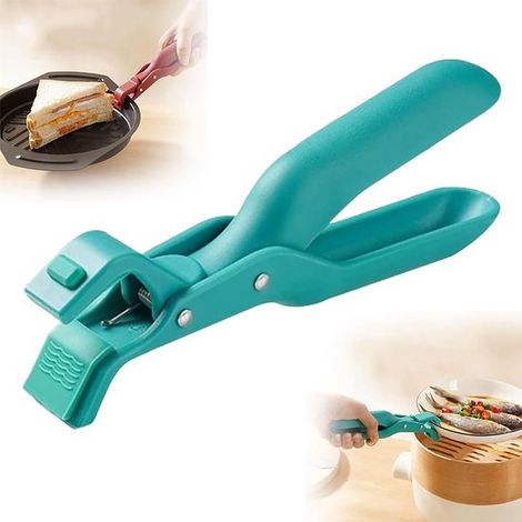 Pinces en silicone antidérapantes, isolantes et anti-brûlures - Pinces multi-angles pour plaques de cuisson électriques (1/5)