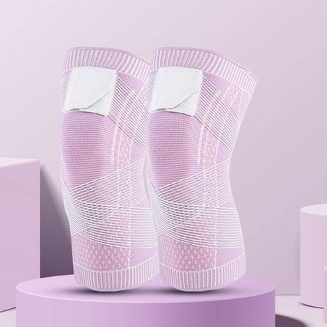 1 paire de manchons de compression ajustables pour genoux, unisexes – Adaptés à la course à pied, aux sports de plein air et à la musculation. Soutien (1/5)