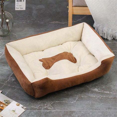 Lit pour Chat & Petit Chien, 6045cm (max 5kg), Matelas Confortable 4 Saisons, Lavable & Antidérapant, Intérieur (1/5)