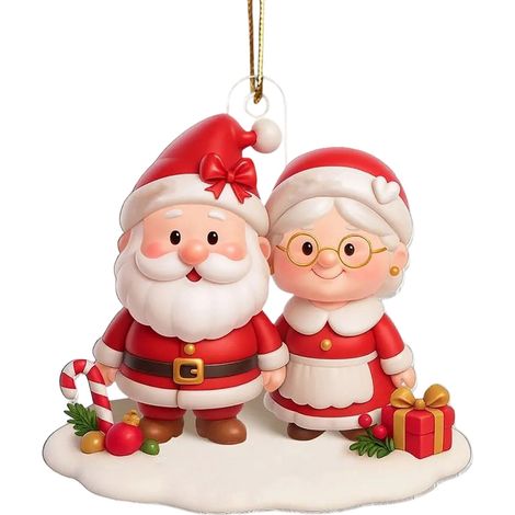 Ornement De Sapin De Noël - Couple De Nains Personnalisable - Cadeau D Anniversaire De Mariage - Souvenir De Mariage - Lot De 1 (1/5)