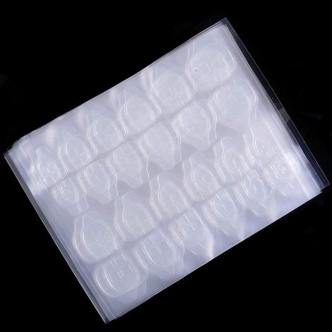 Pastilles adhésives respirantes pour faux ongles, colle autocollante, 50/100 feuilles, embouts double face ultra-collants (gel gelée allemand), flexibles pour faux ongles en acrylique, ruban adhésif p