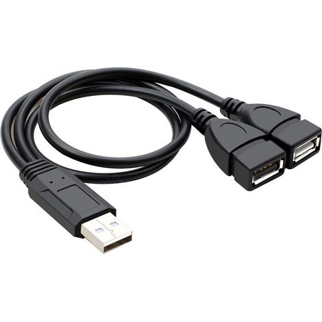 Wholesale USB 2.0 male-to-female extension cable, USB power splitter for computer. (1/4)