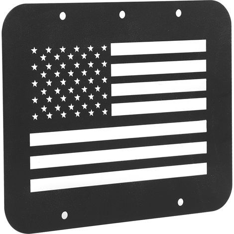 Tapa embellecedora de la salida de ventilación del portón trasero, estilo bandera nacional, compatible con Jeep Wrangler TJ 1997 – 2006. (1/5)