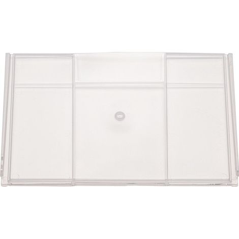 Séparateur pour bac à étagères L.230mm H.132mm polypropylène transparent fermé 1 BT-25 ST
