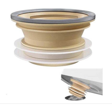 100 110mm Joint d'Étanchéité Wc ,Bague d'Étanchéité pour Wc Anneau en Caoutchouc de Toilette,Joint Étanche Aux Odeurs et à l'Eau Universel Bride Résistant Aux Odeurs pour Les Toilettes (1/5)
