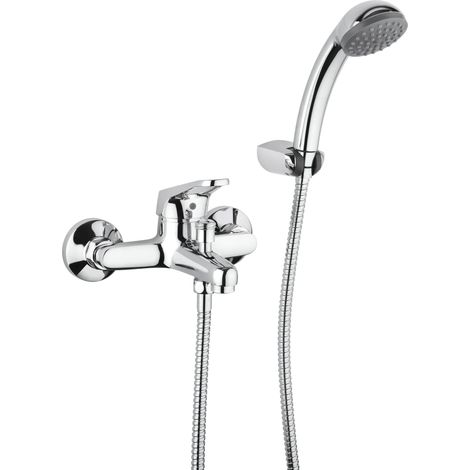 Miscelatore vasca esterno con set doccia Piralla Naomi 0NO00003A16 Cromo (1/5)