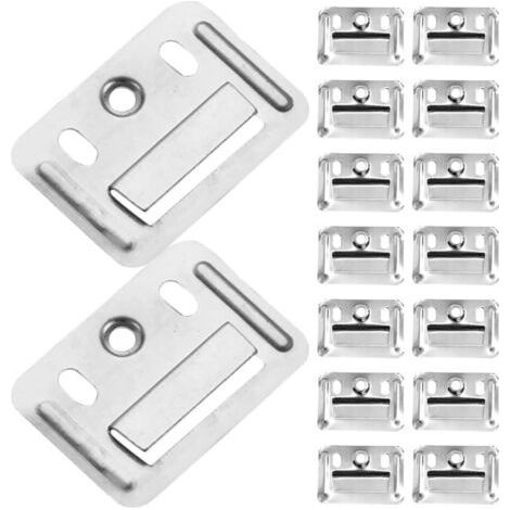 100pcs Stainless Wall Panel Connectors for Furniture Fixing Mounting Accessories and Waterproof for Bathrooms and Damp Spaces (1/5)