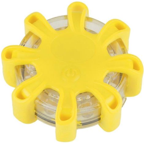 Multifunktionale 8-LED-Warnleuchte mit Blinklicht für Auto und Boot (Gelb)