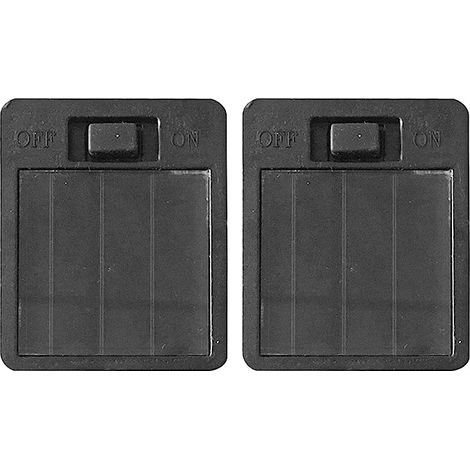 Set mit 2 Ersatz-Solarbatterieboxen für hängende Solarleuchten, schwarz (1/5)
