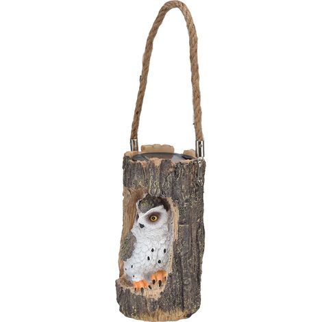 Lampe solaire hibou IP67 étanche, haute simulation, écologique, économe en énergie, en résine durable (1/5)