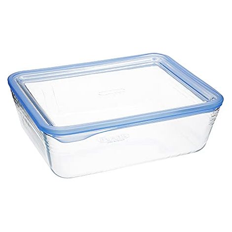 Pyrex Pure Glass Contenitore Rettangolare Ermetico con Coperchio 19x14x5cm 0.8 Litri (1/4)