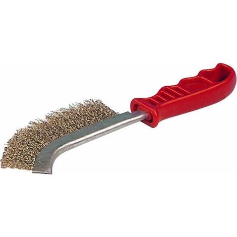 Brosse métallique 275 mm en acier laitonnée (Lot de 3 )