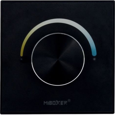 Panneau de commande RF avec molette - CCT - Mi Light - 2.4GHz - Noir (1/5)