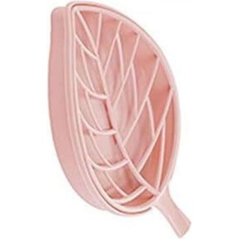 Porta sapone, in materiale PP, doppio dispenser con griglia di scolo, per bagno, piano cucina o lavello (Colore: Rosa)