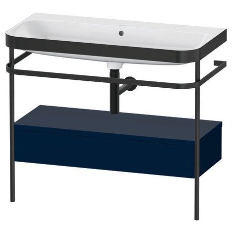 DURAVIT HP4743N9898 Console métallique avec plaque de fixation pour lavabo Happy D.2 Plus, sans trop-plein