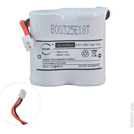 Batterie d'éclairage de secours 2xSC – Tension 2.4V – Capacité 1.6Ah – Technologie Nickel-Cadmium – Compatible avec Legrand – Enix Energies