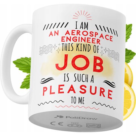 Tazza divertente e umoristica per ingegnere aerospaziale, ideale per caffè e tè, con grafica e testo divertenti. Perfetta per compleanni, onomastici e festività. Tazza premium per occasioni speciali,  (1/5)