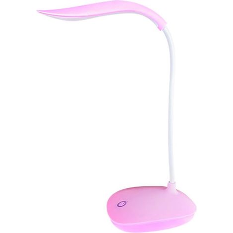 Lampe de bureau LED rechargeable à bouton tactile et modes réglables, idéale pour les enfants et les études.