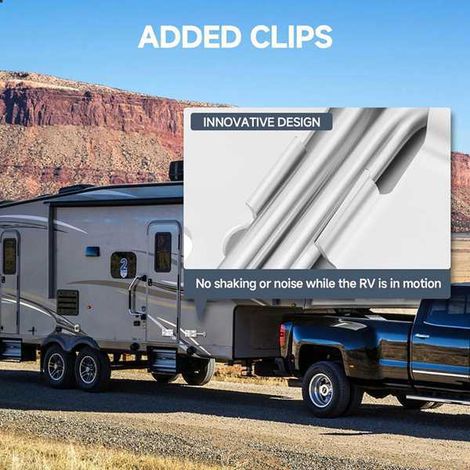2 sets of stainless steel door hooks, RV hooks, fixed hooks, door stoppers, vehicle door hooks, tailgate hooks (1/5)
