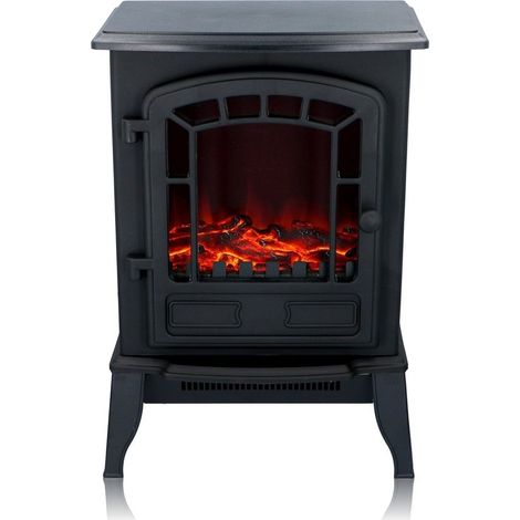 [JAMAIS UTILISE] Classic Fire Classic Fire Atmosphere Fireplace Torino - LED - Effet de feu réaliste - 2000 Watts - Noir (1/5)