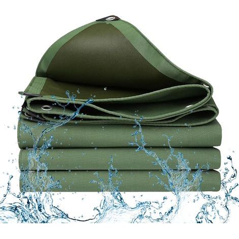 Bâche de protection 2x3 m – 400g / m² – 100% étanche – trou d’oeil antirouille – pour véhicules, piscines, housses de rangement (1/5)