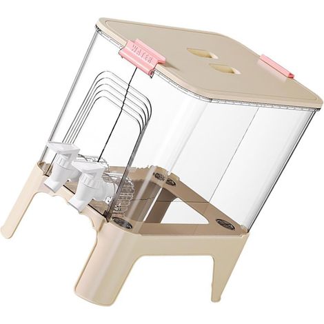 Bouilloire froide efficace de 6,5 l avec robinet pour réfrigérateur, distributeur de boissons pour jus de fruits, thés glacés, limonades, lait, thés glacés (1/4)