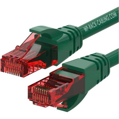 WP WPC-PAT-6U002G Netzwerkkabel Schwarz, Grün 5 m Cat6 U/UTP (UTP)