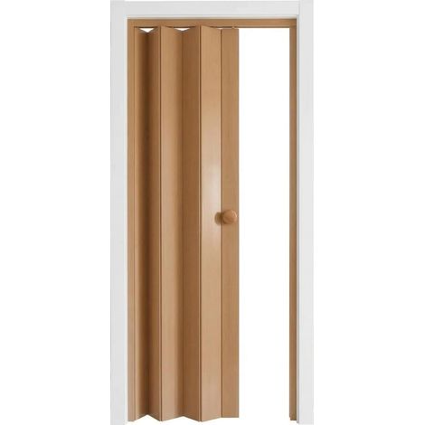 88 x 203 cm Noce Porta a Soffietto Slim Piccola Interno