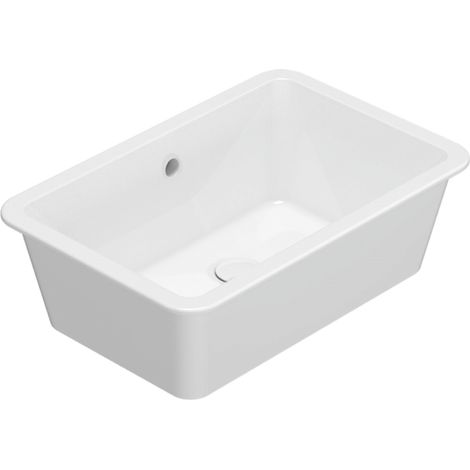 Ceramica Globo – Vasque à encastrer 60x40 cm VA083BI – Céramique blanche avec traitement antibactérien BATAFORM® – Émaillage CERASLIDE® pour résistance aux taches (1/3)
