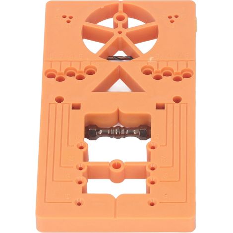 Lot de 2 Fraise à Paumelle 35mm Acier Allié, Guide de Perçage pour Bois et Plastique, Outil de Menuiserie avec Gabarit de Percage (1/5)