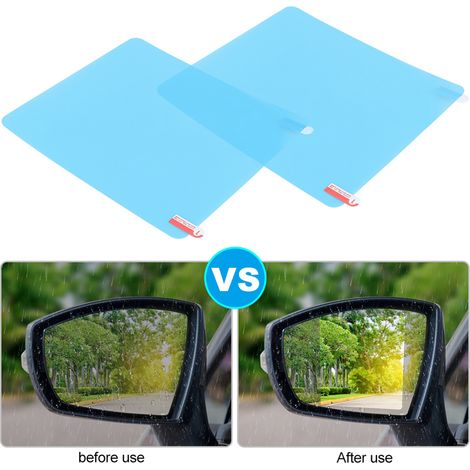 175x200mm Antibeschlag-Schutzfolie für Rückspiegel, wasserfester Klebstoff für Autos, Regenschutz, beschlagfrei, Autozubehör. (1/5)
