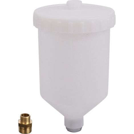 Remplacement de pot de tasse de pistolet de pulvérisation de peinture de gravité de 600ml pour Devilbiss Gti (1/5)