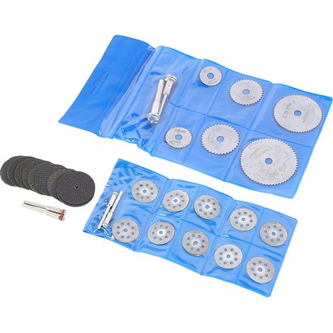 Kit d'accessoires pour perceuse électrique, lame de scie à grande vitesse, lame de coupe diamantée HSS, lame de coupe pour résine, lame de coupe circulaire (6+2) (1/5)