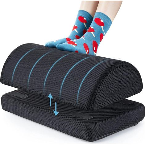 Repose-pieds de bureau réglable en hauteur (2 options), tabouret en mousse (1/5)