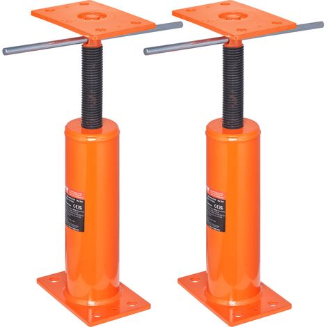VEVOR Gatos de piso para casa , paquete de 2, rango de altura de 12" a 16", capacidad de carga máxima de 9700 lb por unidad, poste de gato de sótano con viga de soporte ajustable para nivelación, gato