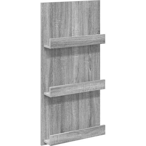 Maison Exclusive - Scaffale per riviste Grigio Sonoma 51 x 11 x 102 cm
